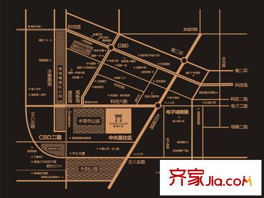 香榭蘭廷區(qū)位圖