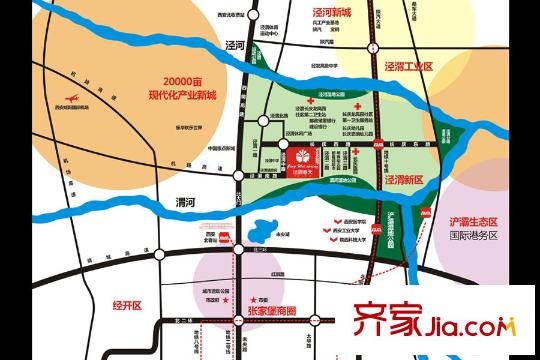 涇渭春天區(qū)位圖