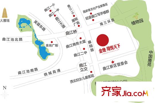 金地?翔悅天下區(qū)位圖