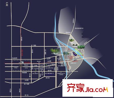 普華淺水灣區(qū)位圖