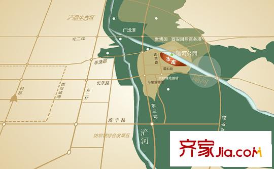 普華淺水灣區(qū)位圖