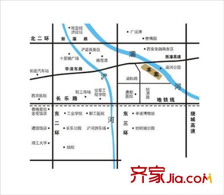普華淺水灣區(qū)位圖