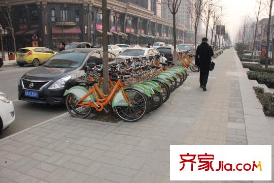 西安大明宮萬達公館周邊配套-公共自行車流動站