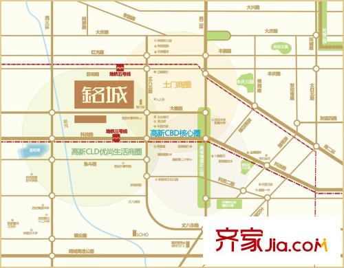 銘城國際社區(qū)區(qū)位圖