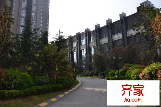 卡布奇諾國(guó)際社區(qū)小區(qū)道路實(shí)景（2015.4.15）