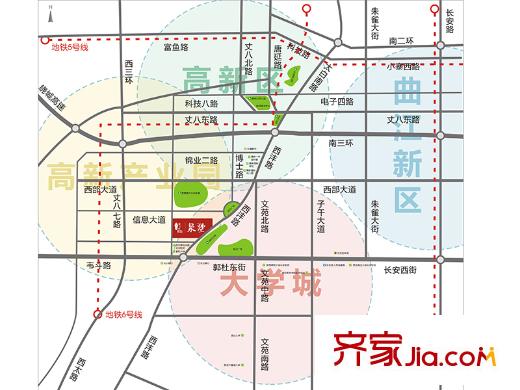 泉上花間區(qū)位圖