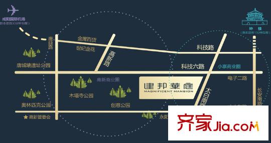 建邦華庭區(qū)位圖