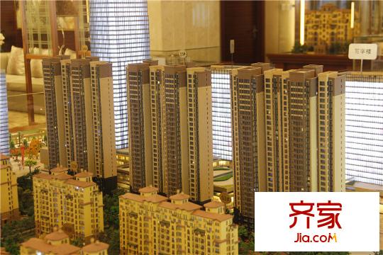 西安首創(chuàng)國際城/首創(chuàng)漫香郡54、55、56號樓沙盤圖（攝于2015.4.21）