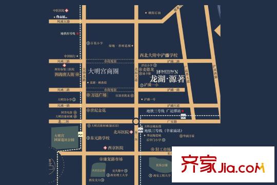 龍湖?源著區(qū)位圖
