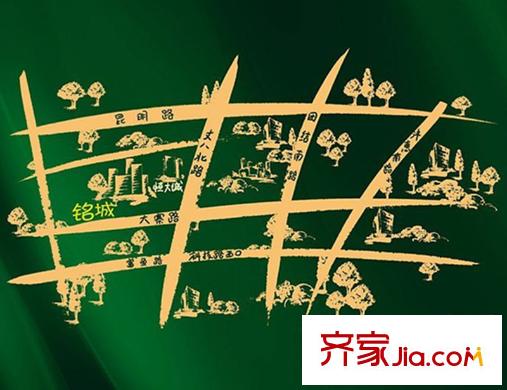 銘城國(guó)際社區(qū)區(qū)位圖