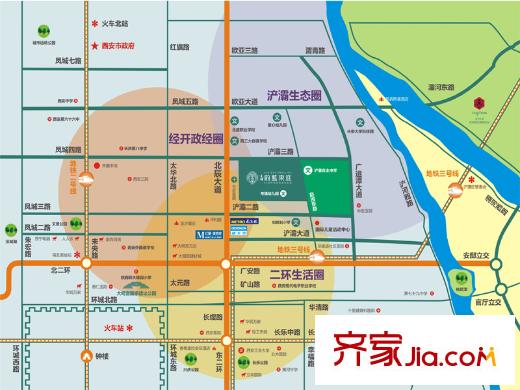 天朗蔚藍(lán)東庭區(qū)位圖