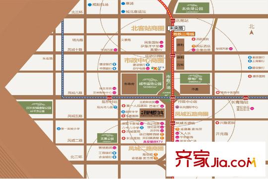雙威理想城二期區(qū)位圖