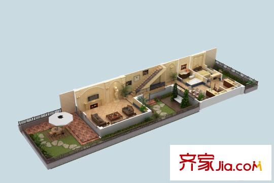 陽(yáng)光臺(tái)365B戶型1層 1室2廳1衛(wèi)1廚