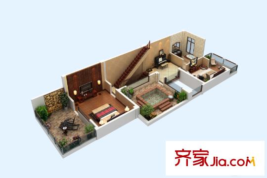 陽(yáng)光臺(tái)365A戶型2層 2室1衛(wèi)