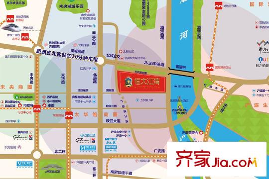恒大江灣項目區(qū)位圖