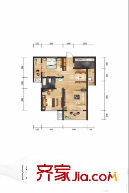 鼎正?大都城9號(hào)樓C/D戶型 2室2廳1衛(wèi)1廚
