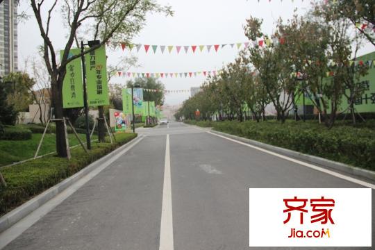 西安富力白鷺灣小區(qū)外部道路（2015.11.11）