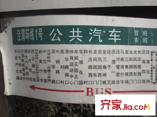 涇渭分明?生態(tài)半島周邊公交站牌