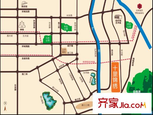 合能十里錦繡交通圖
