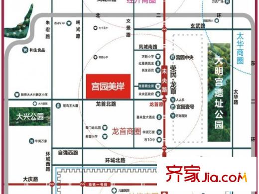 宮園美岸區(qū)位圖