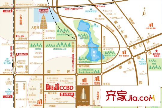 萬(wàn)科?城市之光交通圖