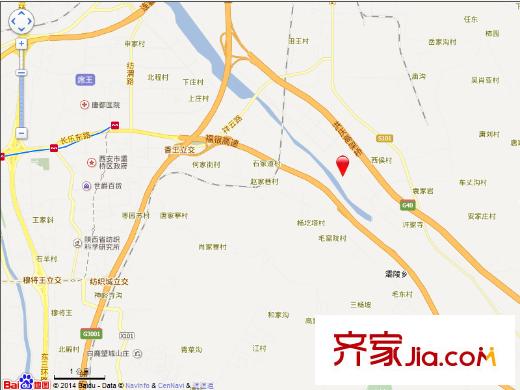 西安富力白鷺灣電子地圖