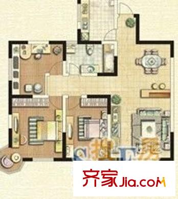 705所家屬院 3室 戶型圖
