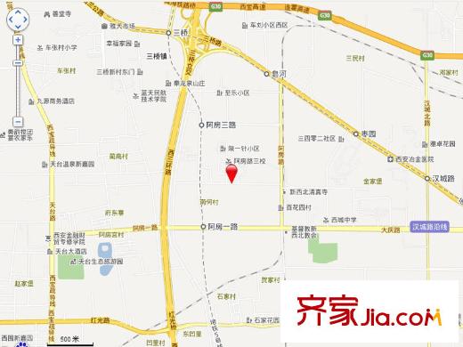 西紡逸品園交通圖電子地圖