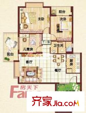 千禧閣 3室 戶型圖