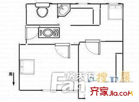 朱雀東坊 2室 戶型圖
