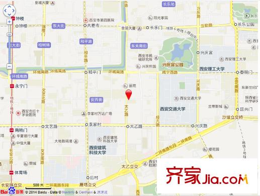 陜建二公司家屬院交通圖 