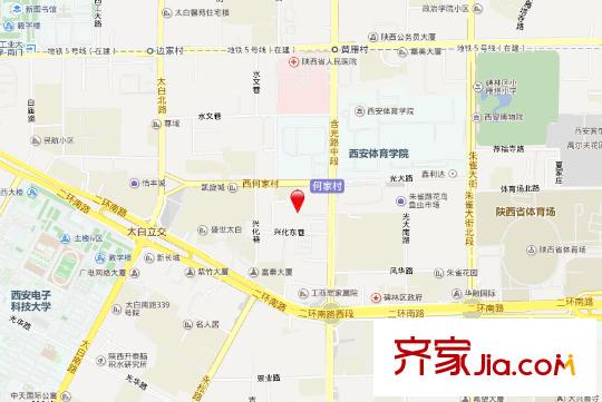 陜西廣播電視大學家屬院交通圖 