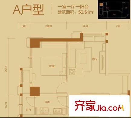 CROSS萬象匯 0室 戶型圖