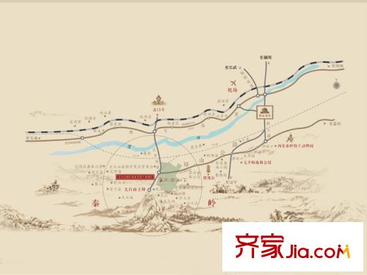 太白山下區(qū)位圖