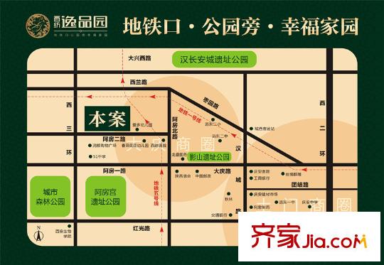 西紡逸品園交通圖區(qū)位圖