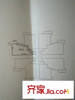 東縣門中行家屬院 3室 戶型圖