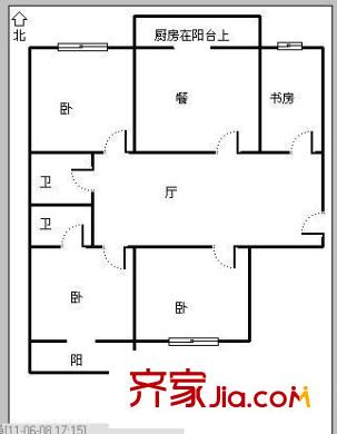 居業(yè)家園 4室 戶型圖