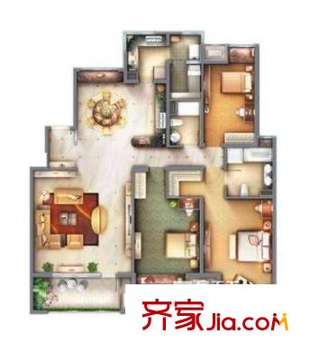 紅東花園 戶型圖