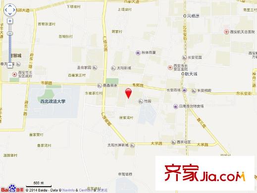 長(zhǎng)安信合小區(qū)交通圖 