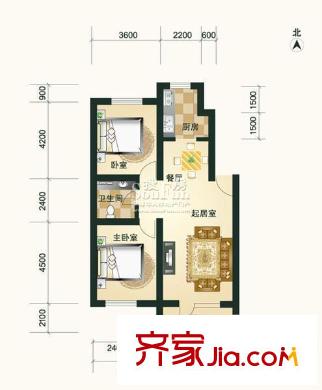 博文苑 2室 戶型圖