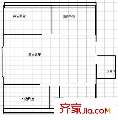省人大尚樸路23號(hào)院戶型圖尚樸路人大家屬院 3室 戶型圖 3室2廳2衛(wèi)1廚