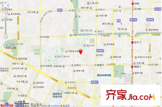 大學南路燃料公司家屬院交通圖西安  