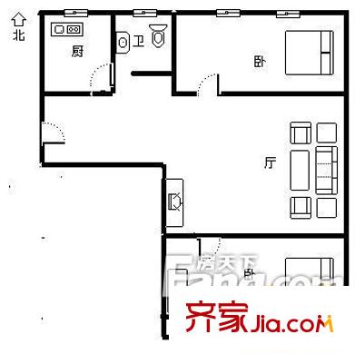 交警支隊家屬院 戶型圖