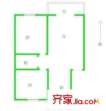 景宏大廈 2室 戶型圖