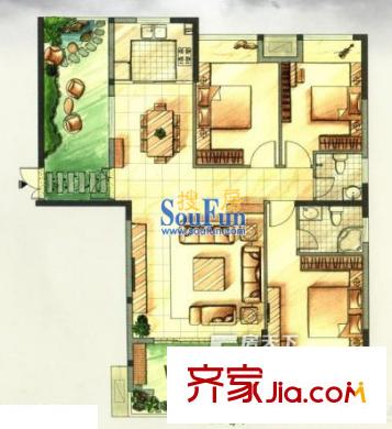 新城科技產(chǎn)業(yè)園 3室 戶型圖