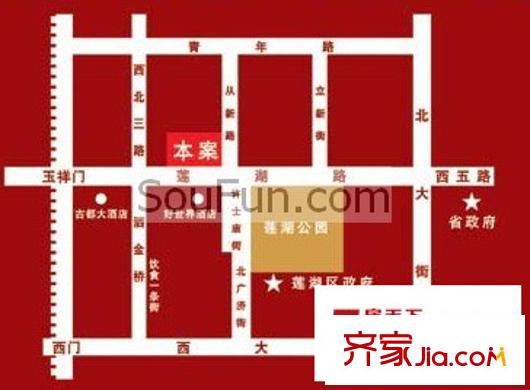 天賜福地交通圖