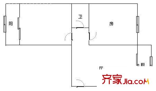 省建八公司家屬院 0室 戶型圖