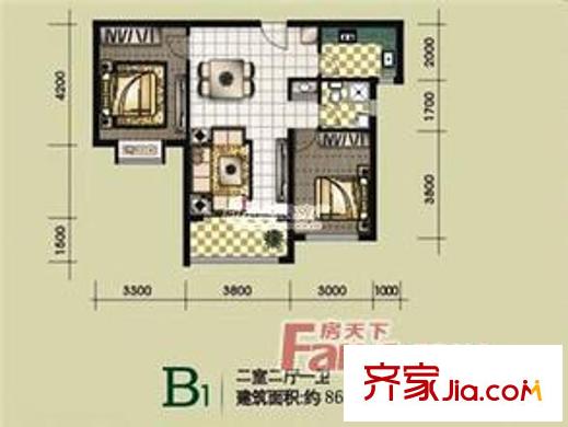  航天逸居 戶型圖