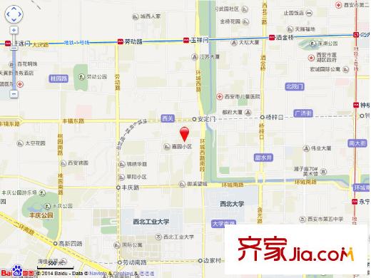 市政家屬院交通圖 