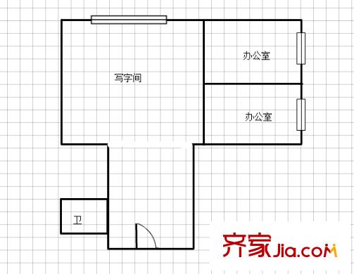 嘉天國際 2室 戶型圖